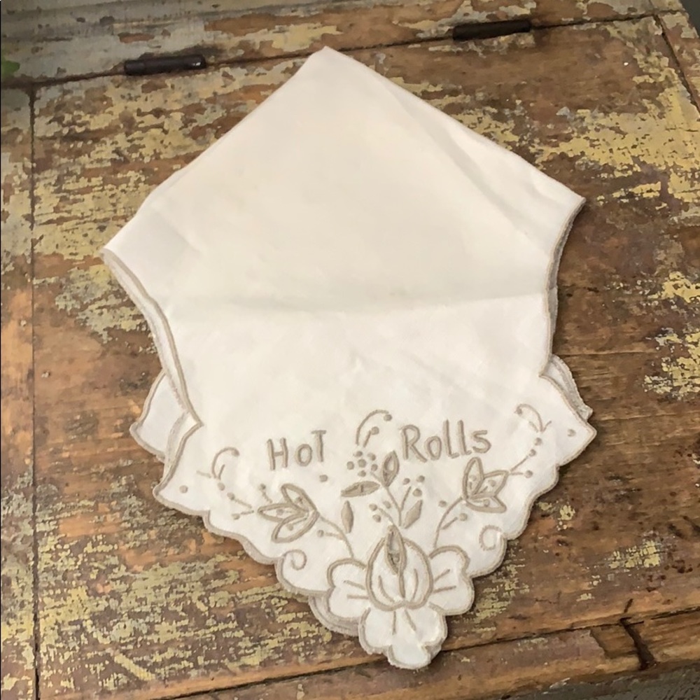 Vintage “Hot Roll” linen liner
